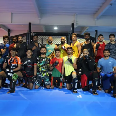 The full Indian MMA team gathered at our gym during their training camp for the GAMMA World Championship. It is an honor to host the nation's best fighters.