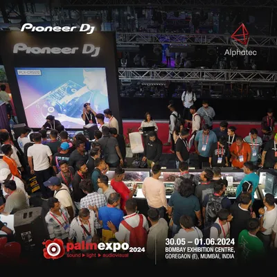 The crowd at the Pioneer DJ booth during Palm Expo 2024. Events like this are vital for the industry, bringing together artists, brands, and fans to share their passion for music technology.
