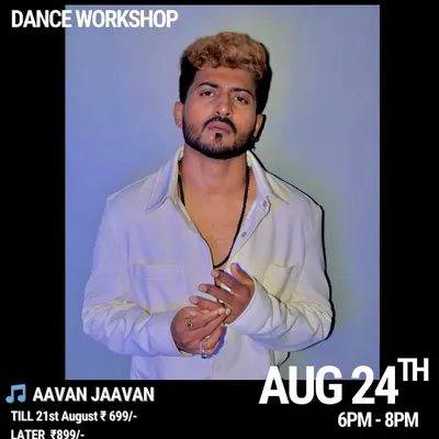 A poster for a workshop with the amazing Nimit Kotian. We regularly host top choreographers from across the country.
