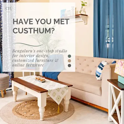 Have you met CustHum? We are Bengaluru's one-stop studio for end-to-end interior design, customized handcrafted furniture, and a curated online furniture store. We are here to help you create your home story.