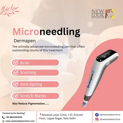 We use advanced tools like the Dermapen for our Microneedling treatments. This device allows for precise application to effectively target concerns like acne, scarring, signs of aging, and even stretch marks.