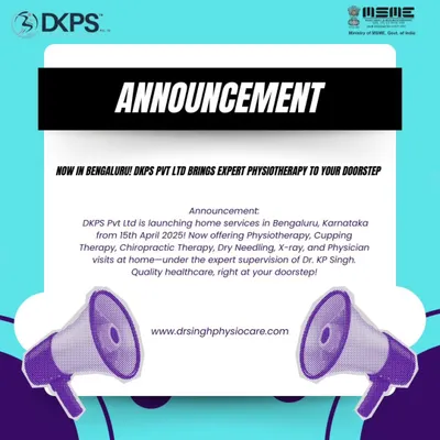 We are expanding. Our home healthcare services, including physiotherapy, cupping, and chiropractic therapy, are now launching in Bengaluru under my expert supervision. Quality care is coming to your doorstep.