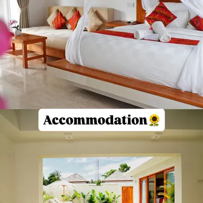 A look at the beautiful accommodation for our Yoga & Surf retreat in Lombok. You can choose between a lovely room or a private villa with its own pool.