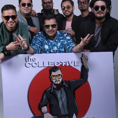 This is my crew, 'The Collective'. We are a team of artists, performers, and creators united by a mission to push the boundaries of live events. When you book me, you get this entire powerhouse of talent.