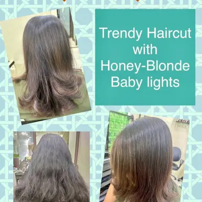 Babylights are perfect for a subtle, all-over brightness. Here, we added delicate honey-blonde babylights to create a soft, sun-kissed effect that looks incredibly natural and fresh.