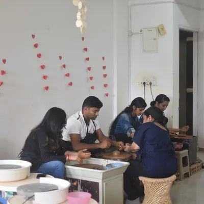 Snippets from our weekly class, where friends gather to create and unwind together.