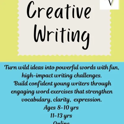 Every child has stories in their head; we help them find the right words. Our Creative Writing class for ages 8-13 uses high-impact challenges and word exercises to build confidence, strengthen vocabulary, and foster clarity of expression.