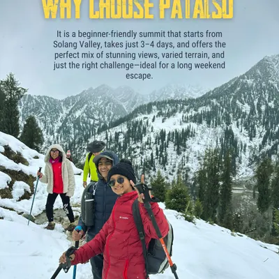 Why choose Patalsu? This beginner-friendly summit starts from Solang Valley and takes just 3-4 days. It offers the perfect mix of stunning views and just the right amount of challenge for a long weekend.