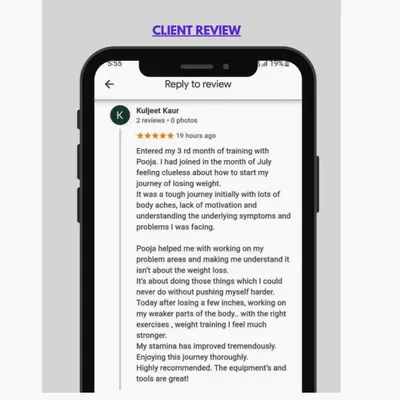 This review from a personal training client after three months perfectly captures the journey. We work on problem areas and focus on the feeling of getting stronger, not just the number on the scale. It's about doing things you never thought you could and building stamina for life.