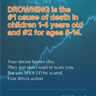 Drowning is the number one cause of death in children aged 1-4. This isn't meant to just scare you; it's meant to drive action. This is why I believe swimming is not optional.