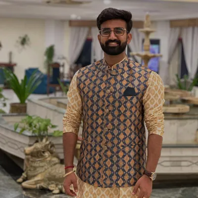 A pre-gig photo before a wedding performance in the beautiful city of Khajuraho. Dressed up and ready to create some musical magic.