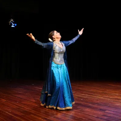 Renowned Kathak exponent Aditi Mangaldas in "Immersed," a performance exploring the multifaceted nature of Krishna. This was a highlight of our SwarTaal festival.