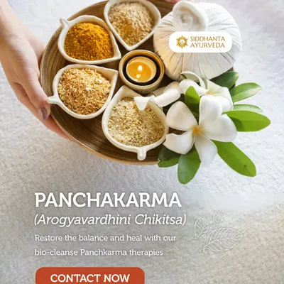 Panchakarma is a cornerstone of Ayurvedic healing, represented here by its natural ingredients. This bio-cleansing therapy is designed to detoxify, rejuvenate, and restore the body's innate balance.
