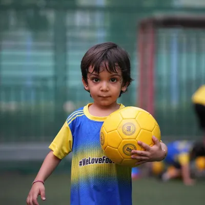 A beautiful face from our special Little Ballers class. A great way for our youngest children to get a taste of the game.