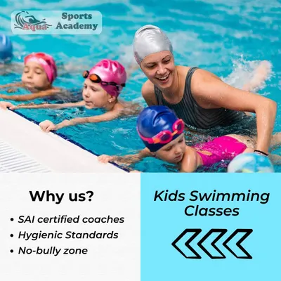 We make learning to swim fun and safe for your children. Our kids' swimming classes are taught by SAI-certified coaches in a hygienic environment, ensuring your little ones get the best instruction while having a great time.