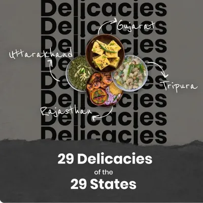 Exploring the delicacies of India, from the famous Dal Bati Churma of Rajasthan to the light and fluffy Dhokla of Gujarat. We also feature the nutritious Kafuli from Uttarakhand and the meat-based Chakhwi from Tripura.