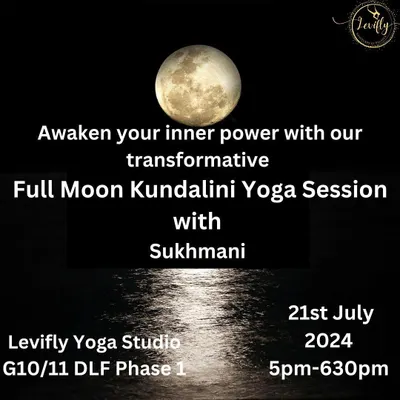 We invite you to awaken your inner power with our transformative Full Moon Kundalini Yoga session. Harnessing the potent energy of the full moon, this special event is designed to elevate your spirit and bring deep balance.