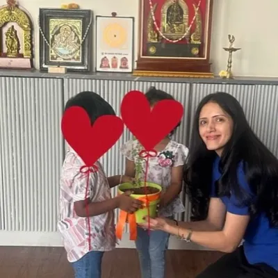 It’s always a joy to see my Math From Scratch program come to life in schools. Here, I’m with two young learners who have just completed a hands-on activity. My goal is to empower both students and teachers to build a strong, joyful foundation in mathematics from the very beginning.