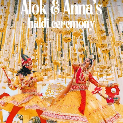 A glimpse into Alok & Anna's vibrant Haldi ceremony in Goa. We helped plan the festivities, including performances that blended both their cultures beautifully.