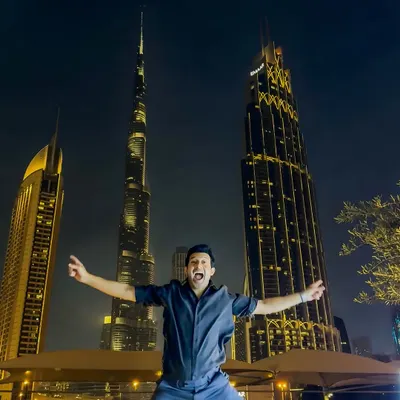 The pure joy of being in Dubai for a weekend of gigs, with the Burj Khalifa as my backdrop. I love how music allows me to travel and explore.