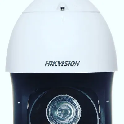 A close-up of a powerful Hikvision security camera. This technology provides sharp, detailed video, which is essential for identifying activity and keeping your property safe.