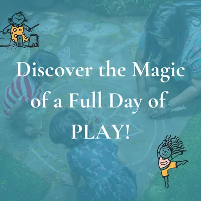 Discover the magic of a full day of play. Our unhurried, full-day kindergarten program is designed to give children the time they need to dive deep into their interests, build strong friendships, and grow at their own pace.