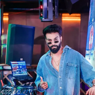 A moment of confidence behind the decks. I'm not just playing music, I'm curating a vibe and connecting with every single person in the room.