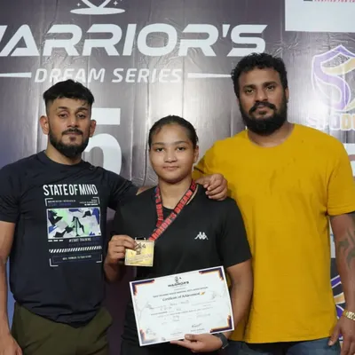 This is what happens when dedication meets guidance. Our 14-year-old prodigy, Sheza, after a dominant performance. We don't just teach moves; we build fighters and nurture the champion's mindset from a young age.