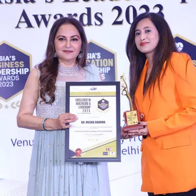 I was truly happy to receive the Healthcare Excellence Award from the esteemed actress and politician, Jaya Prada Ji.