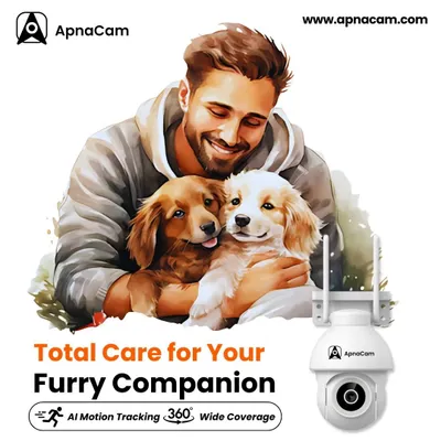 I offer total care for your furry companion. The G11A camera's AI motion tracking and wide coverage help you ensure your pets are always safe and happy.