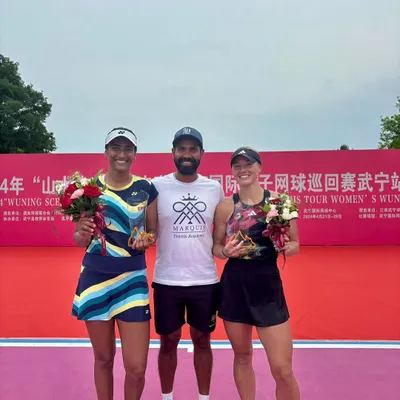 Congratulations to our player Rutuja Bhosale and her partner on their W50 Wuning doubles title. This is the level of success we strive for.