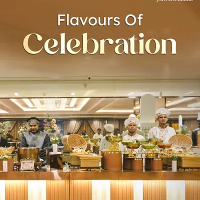 A full view of one of my buffet counters, showcasing the variety and professional service that defines every celebration I cater.