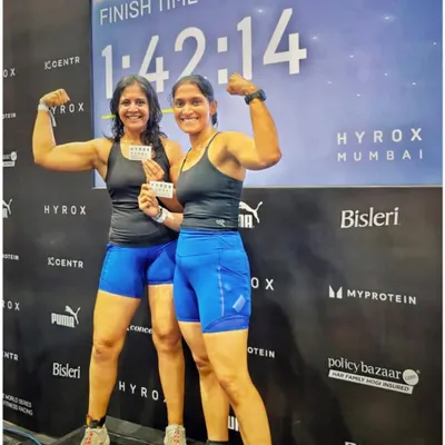 Our coaches lead from the front, both in the gym and on the competition floor. Here are some of our team members celebrating their strong finishes at the HYROX Mumbai event.