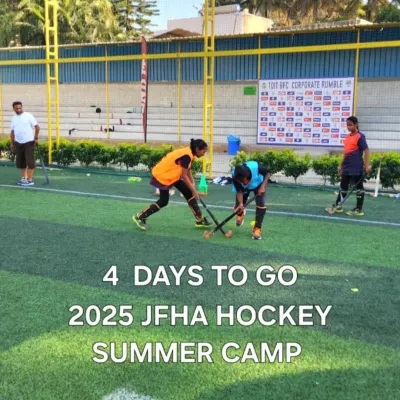The countdown begins. Only 4 days to go for the 2025 JFHA Hockey Summer Camp. Have you registered yet?