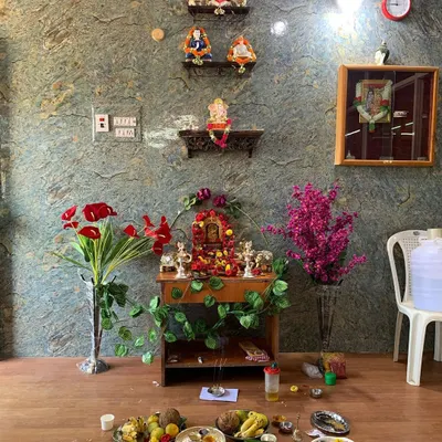 A glimpse of the serene and energetically balanced pooja space at my office. This area is consecrated to ensure all consultations and remedies begin with positive intentions and divine blessings.