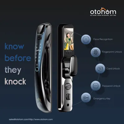 Our smart door lock is engineered for ultimate security and convenience. It offers multiple ways to enter, including face recognition, fingerprint, card, and password, so you always know who is at your door and can manage access intelligently.
