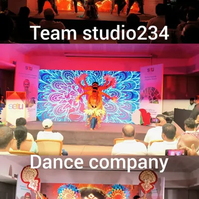 A collage from our performance at the INDOFIL SETU corporate event in Dandeli. It showcases a powerful Aghori-themed dance and other cultural acts, demonstrating our ability to create impactful thematic performances.