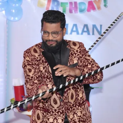 The classic floating wand illusion is where the magic begins. It's a simple, elegant piece of sleight-of-hand that sets the stage for an evening of wonder and entertainment.