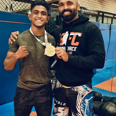 I am incredibly proud to stand with our international athlete, Aayush Dipu, and his gold medal. This is the result of years of hard work, discipline, and training.