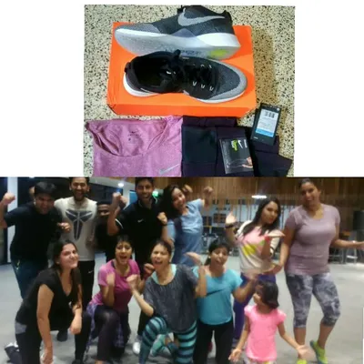 A truly blessed day, receiving new Nike gear and hosting a fabulous Zumba party for Nike Store Athletes from across India. This was a dream come true moment, and I'm so grateful for the opportunity.
