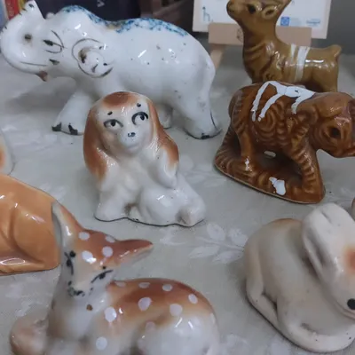 I never knew where my love for ceramics came from until I found these. This is my late mother's collection of animal figurines, which I discovered in an old box. They are my most treasured possessions.