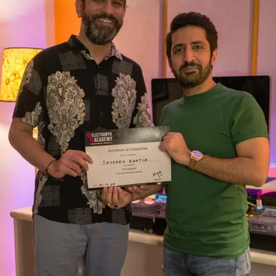 A proud moment presenting a certificate of completion to my student Saurabh. He balanced a corporate job with his passion for music, and his dedication throughout the annual mentorship program was truly inspiring.