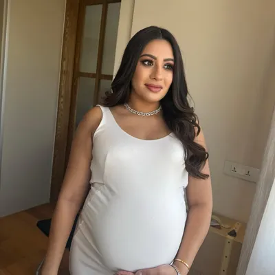Feeling showered with love. For this beautiful mom-to-be, I created soft, glamorous waves for her baby shower, making her feel pretty and celebrated.