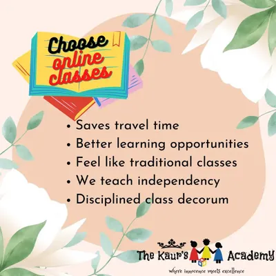 I offer online classes to make learning accessible and convenient. This saves parents travel time while providing children with better learning opportunities in a disciplined, traditional-style class environment where they also learn independence.
