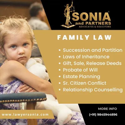 Navigating family law requires both legal expertise and deep empathy. I assist with complex issues such as succession and partition of family property, interpreting laws of inheritance, and the legal execution of wills through probate. I also offer counsel in conflicts involving senior citizens, always aiming for a resolution that preserves relationships.