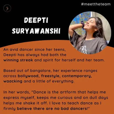 A little introduction from when I joined the Dance Millennia team. It covers my background in styles like Bollywood, freestyle, and Waacking, and my core belief that there are no bad dancers.