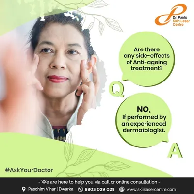 A common question is about the side effects of anti-aging treatments. My answer is always that when performed by an experienced dermatologist who understands your health, these procedures are very safe.