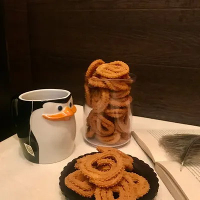 My homemade chakri is the perfect tea-time snack. It's crispy, savory, and has that authentic taste that pairs wonderfully with a hot cup of chai.