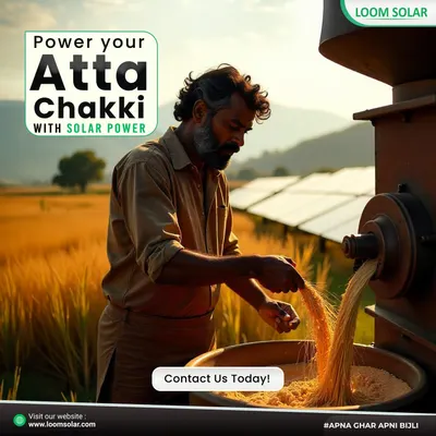 Power your atta chakki with solar and say goodbye to high electricity bills and diesel costs. Our solar solutions for small businesses like flour mills provide reliable, clean energy, ensuring you can operate without interruptions and increase your profitability.