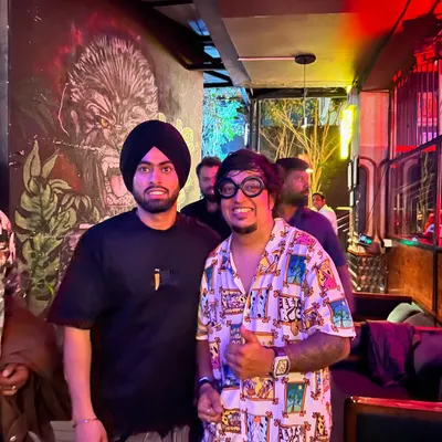 Pictured with Juss, one of the most trending Punjabi artists right now. I was part of his concert event at Hangover in Koramangala, Bengaluru.